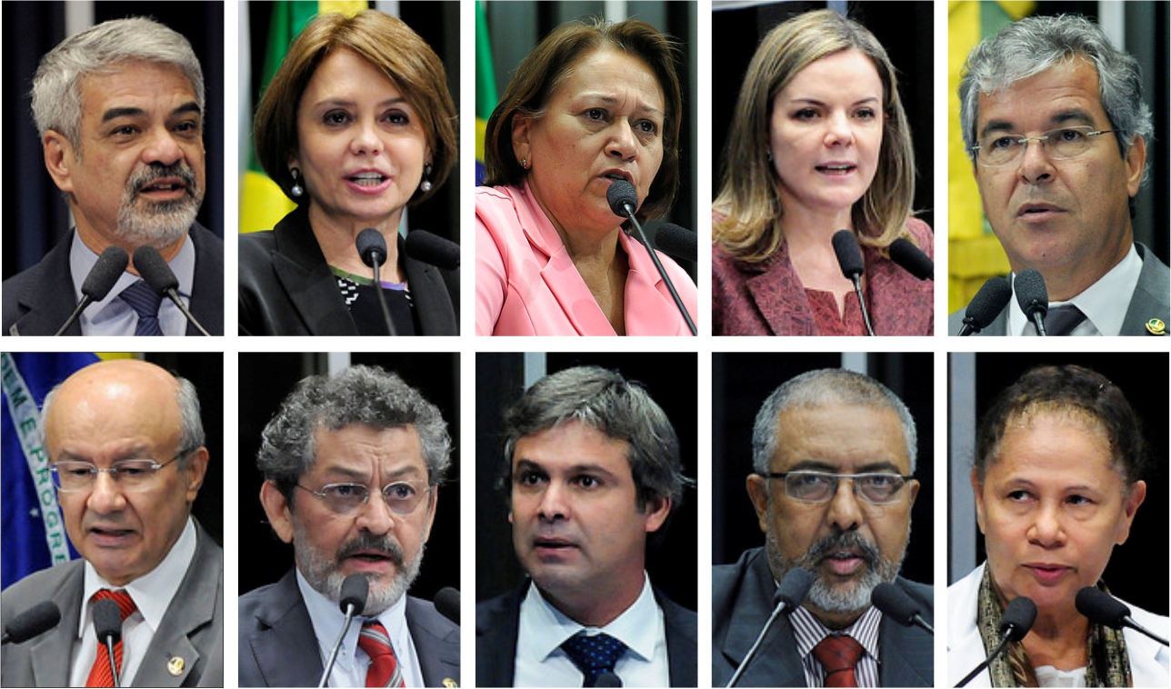senadores contra golpe