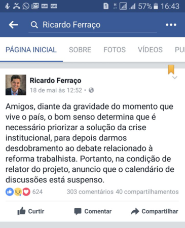 Ferraço Reforma Trabalhista