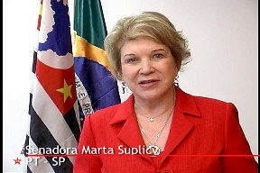 Marta Suplicy envia mensagem de Boas Festas aos brasileiros