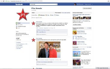 PT no Senado no Facebook ganha nova funcionalidade – o “fan page”