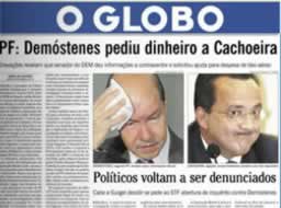 Globo denuncia pedido de empréstimo senador a bicheiro