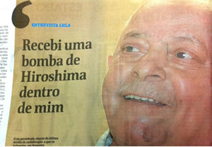 Na Folha, a primeira entrevista de Lula após vencer o câncer