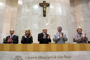 Lula é homenageado na Câmara de São Paulo