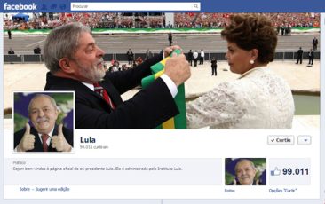 Lula cria fan page e em poucas horas tem mais de 80 mil “curtidores”