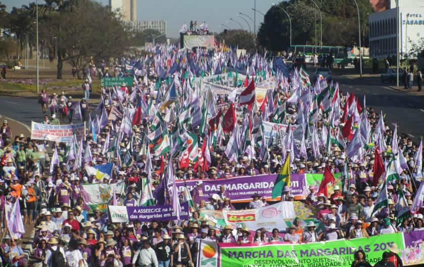 Com Lula, Marcha das Margaridas deve reunir 100 mil camponeses em Brasília