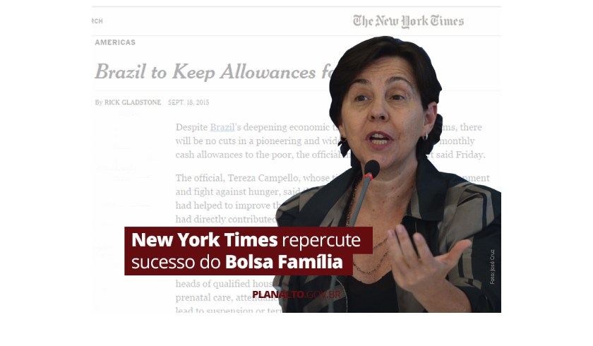 Tereza Campello garante ao NY Times que ajuste não afetará  Bolsa Família