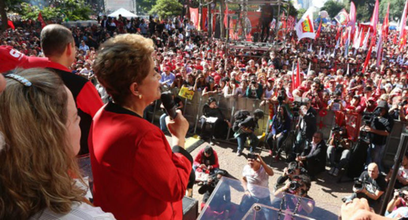 Dilma: se praticam golpe contra mim, o que irão fazer com os trabalhadores?