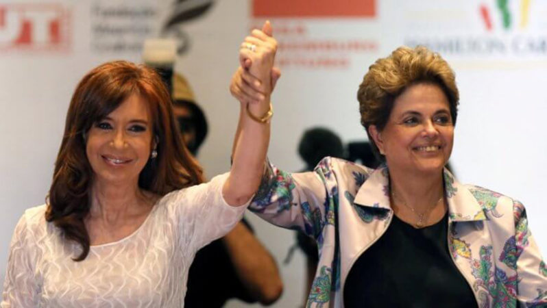 Ao lado de Kirchner, Dilma pede eleições diretas e reforma política