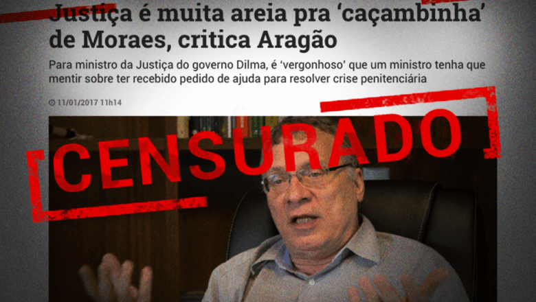 Moraes censura entrevista de Eugênio Aragão ao site do PT