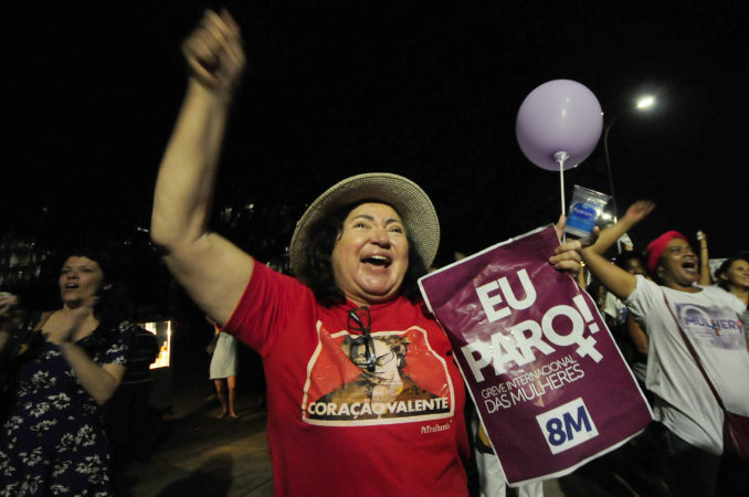 Mulheres lideram greve contra a Reforma da Previdência