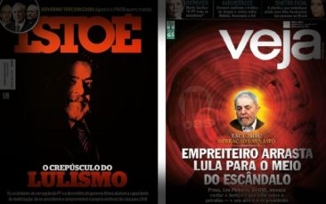 capas IstoÉ e Veja contra Lula