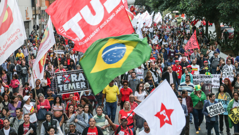 #OcupaBrasilia contra as reformas, dia 24 de maio