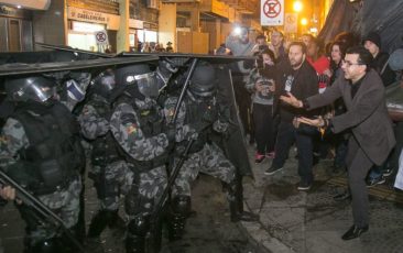 violência policial porto alegre nota pt