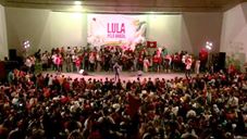 Lula em ato na UERJ, no Rio de Janeiro