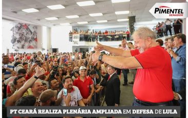 defesa de Lula senador Pimental Ceará PT