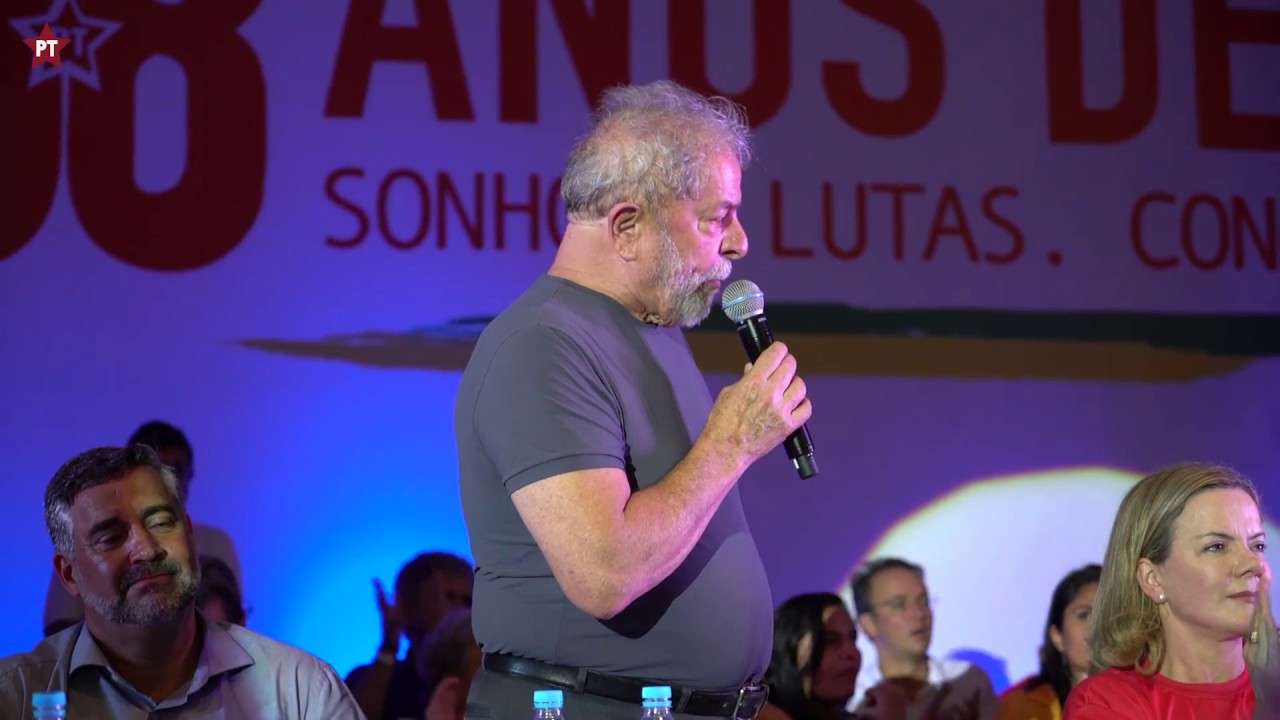Lula fala no aniversário de 38 anos do PT