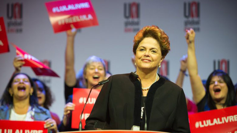 Na Inglaterra, Dilma denuncia prisão política de Lula
