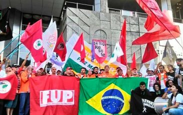 manifestantes FUP Petrobras