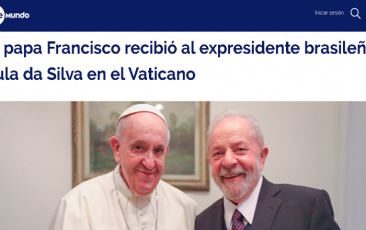 Encontro entre Lula e Papa é destaque em jornais internacionais