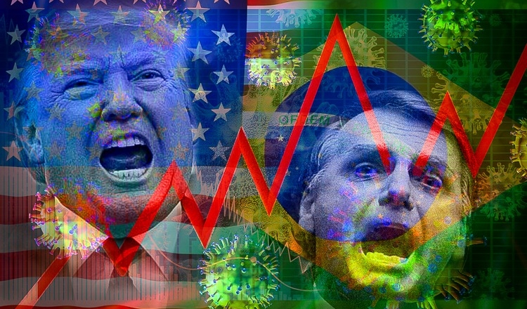 Trump e Bolsonaro minaram resistência da América à Covid-19