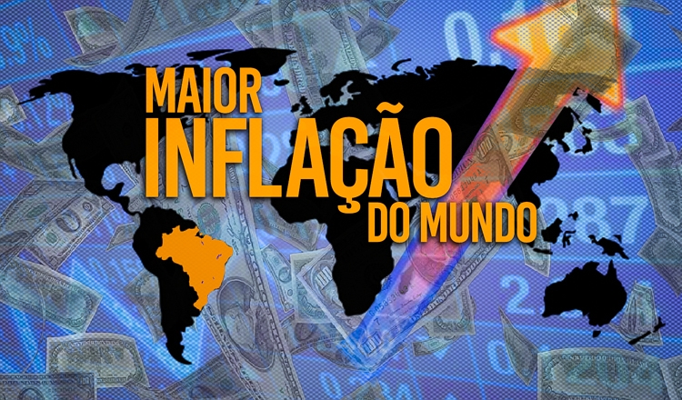 Inflação do Brasil neste ano será maior que a de 83% dos países