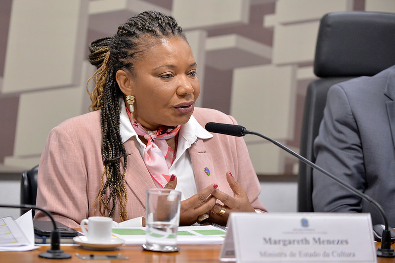 Não há possibilidade de desenvolvimento cultural sem política pública, destaca Margareth Menezes