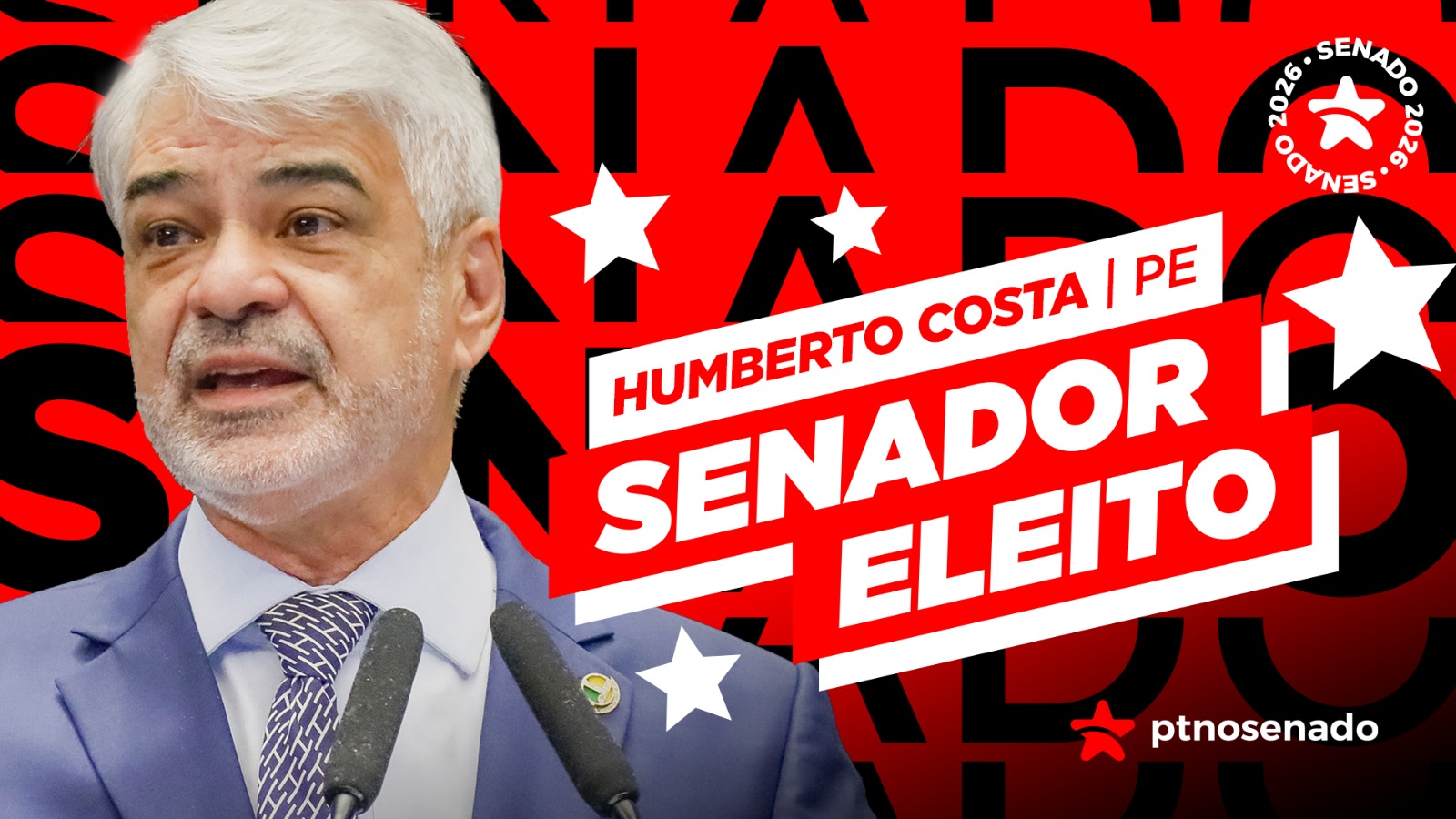 Humberto Costa é reeleito para o Senado após trajetória marcada pela defesa da saúde pública