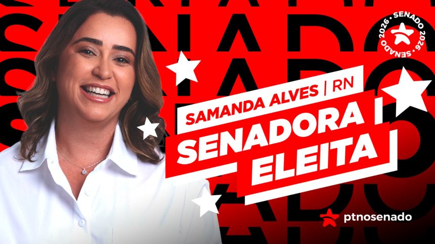 Samanda Alves vai representar o Rio Grande do Norte no Senado