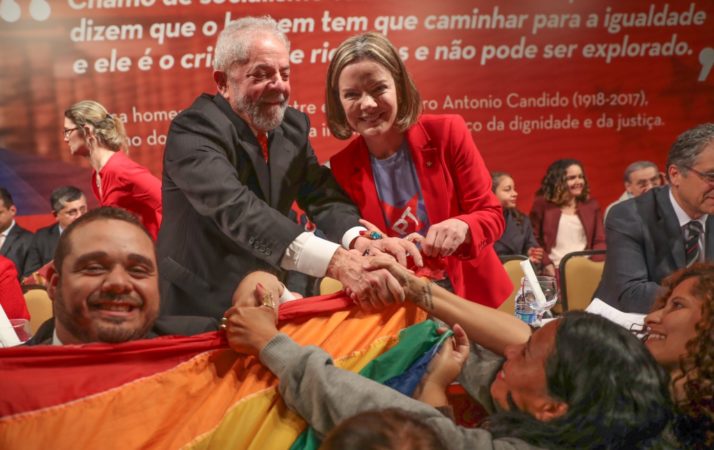Lula Gleisi Congresso PT