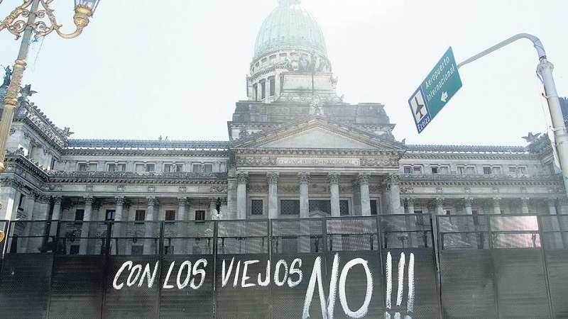 protestos previdência argentina