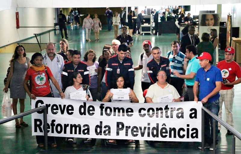 greve de fome previdência