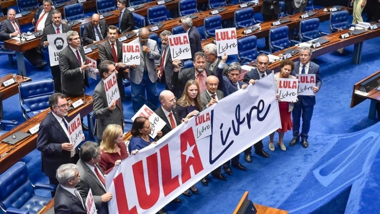 senadores bancada pt 1 de maio lula
